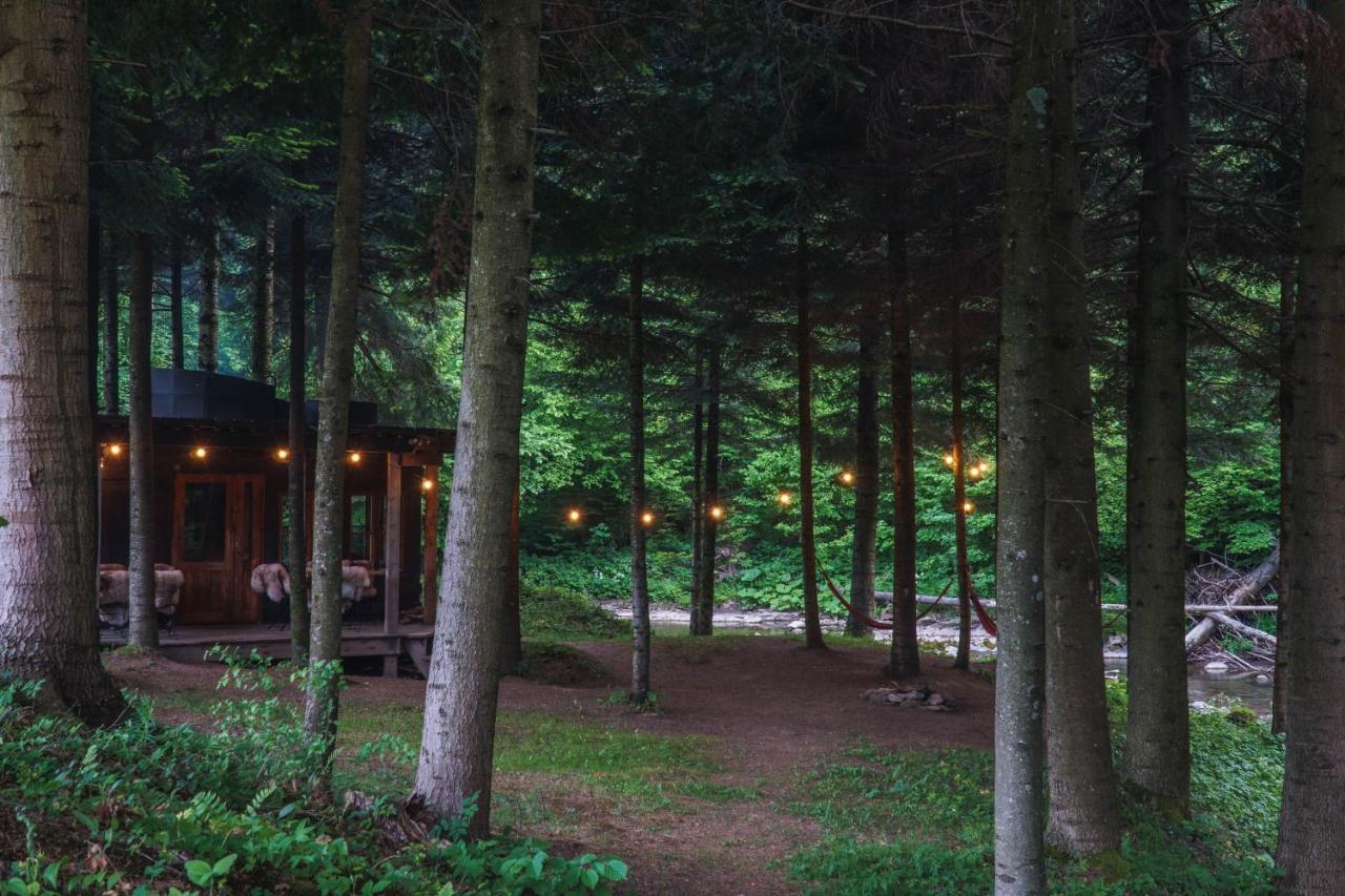 Novosiele Residence - Nad Gorska Rzeka - Lesne Spa Sauna Jacuzzi - Bieszczady Bystre  Dış mekan fotoğraf