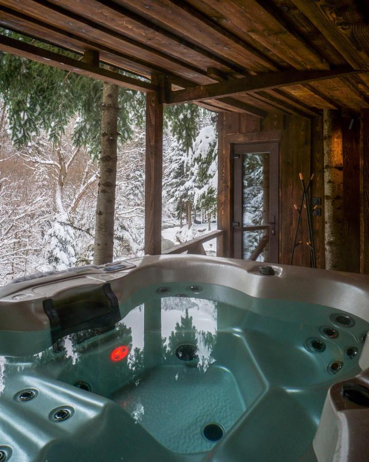 Novosiele Residence - Nad Gorska Rzeka - Lesne Spa Sauna Jacuzzi - Bieszczady Bystre  Dış mekan fotoğraf