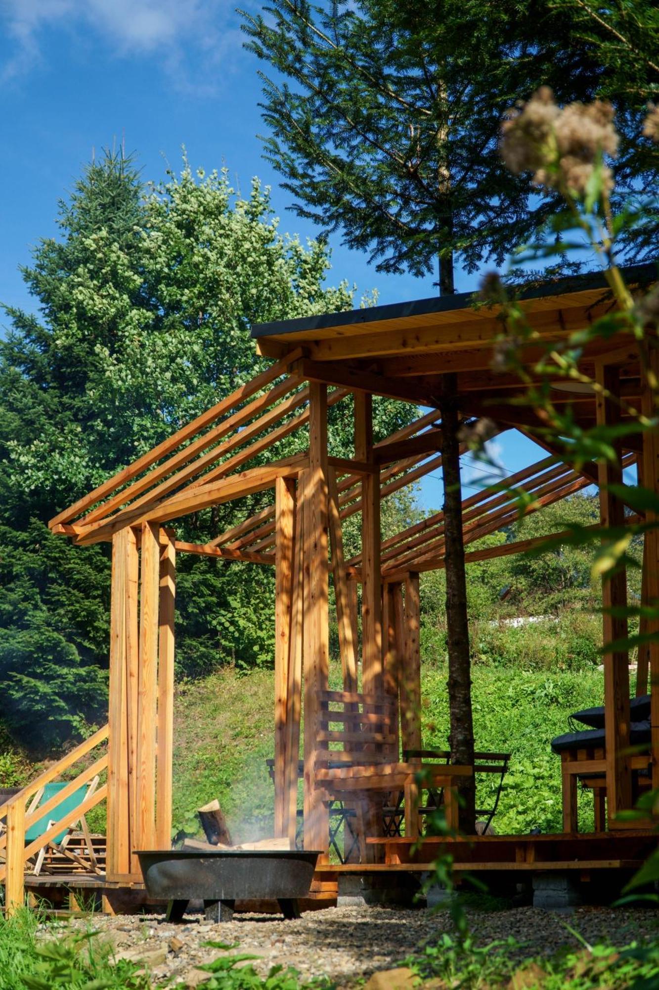 Novosiele Residence - Nad Gorska Rzeka - Lesne Spa Sauna Jacuzzi - Bieszczady Bystre  Dış mekan fotoğraf